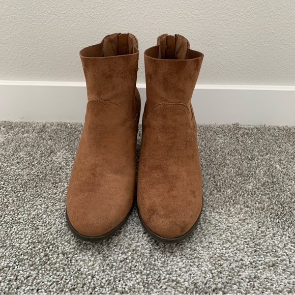 Brash Faux Suede Ankle Boots - Picture 5 of 7